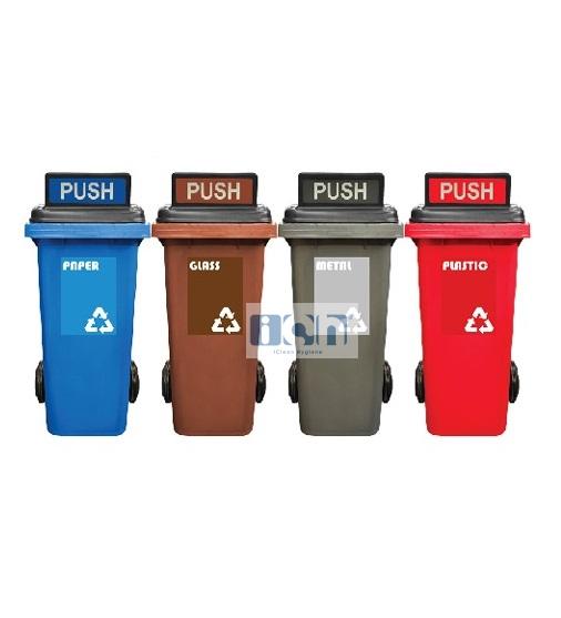120L M4 garbage bin 4 in 1 with turbo lid