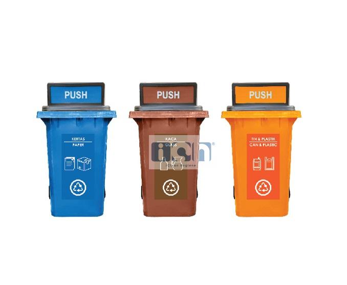 360L CM3 garbage bin 3 in 1 with turbo lid
