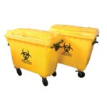 660L / 1100L Biohazard Mobile Garbage Bin 4-Wheel
